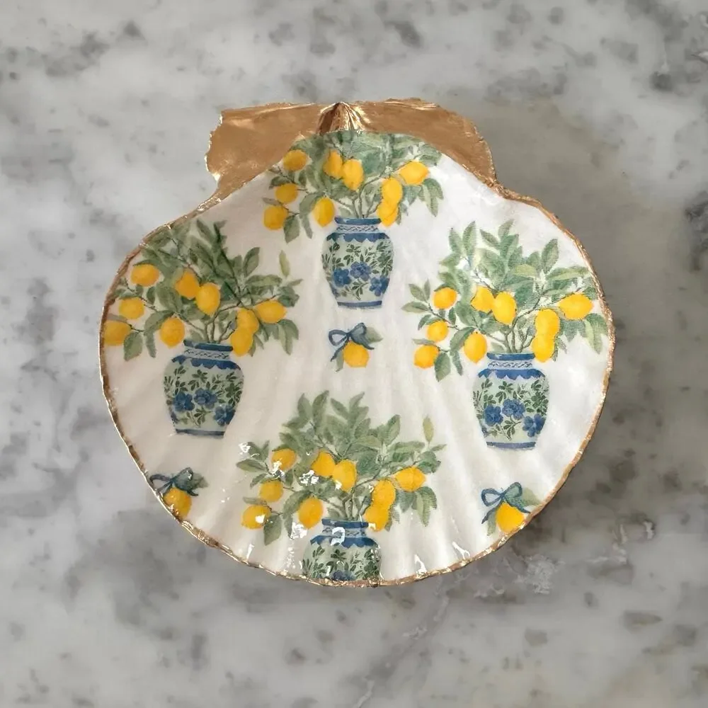 Handmade chinoiserie lemon